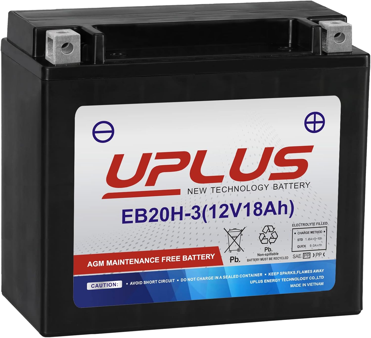 UPLUS EB20H-3 / YTX20HL-BS AGM
