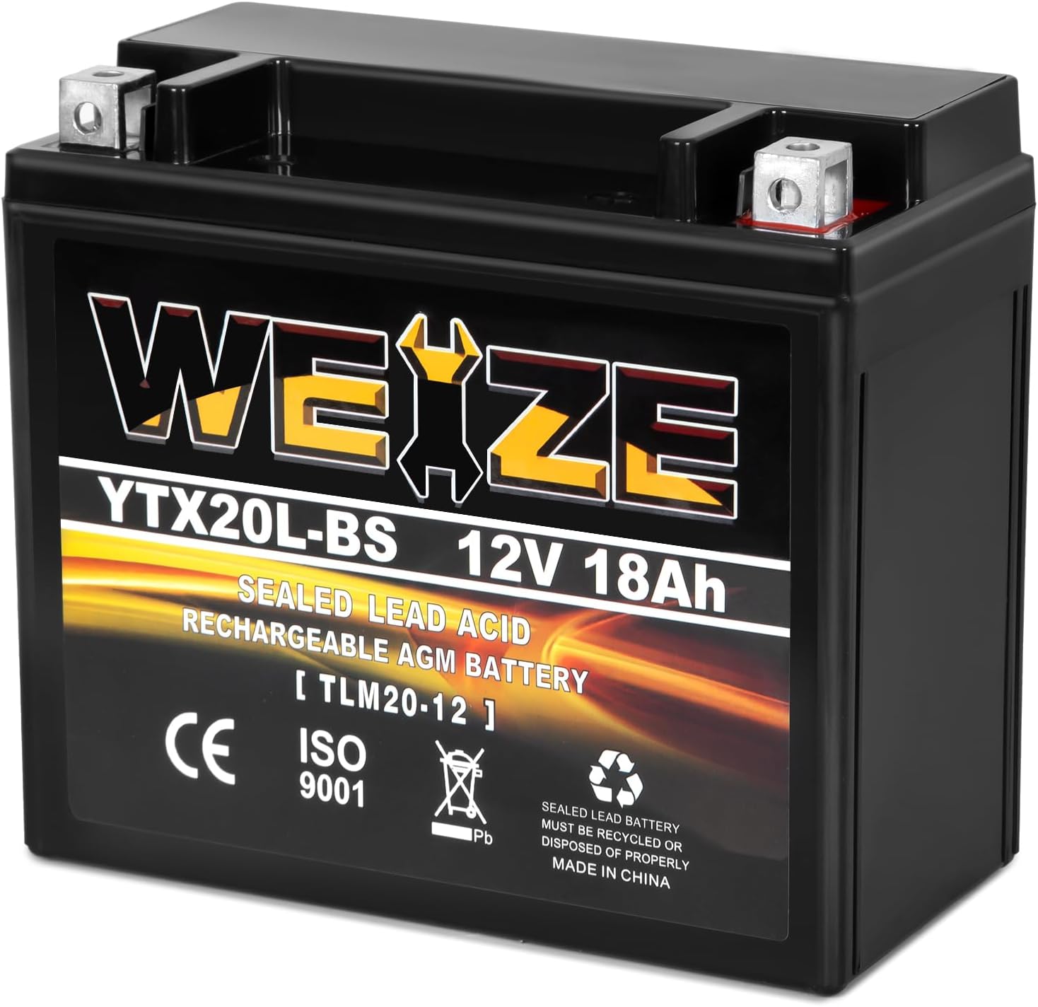 Weize YTX20L-BS Sealed AGM